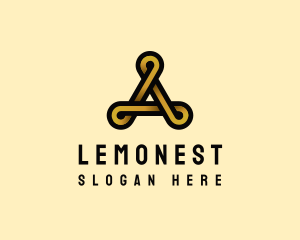Economic - Elegant Loop Letter A logo design