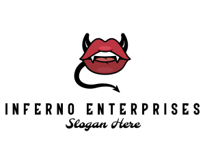 Evil Erotic Lips logo design