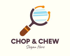 Healthcare - Stethoscope Magnifying Glass logo design