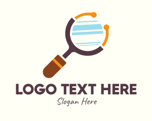 Stethoscope Magnifying Glass Logo