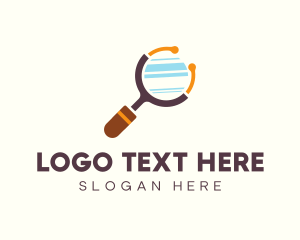 Stethoscope Magnifying Glass Logo