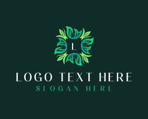 Natural Plant Leaves Logo