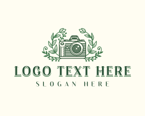 Videography - Floral Camera Lens logo design