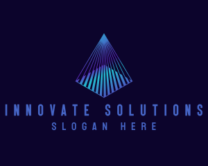 Project - Cyber Technology Pyramid logo design