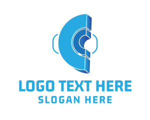 Loan - 3D Letter C Curve logo design