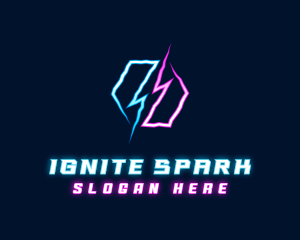 Lightning Energy Bolt logo design