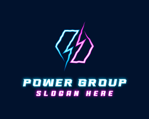 Lightning Energy Bolt logo design
