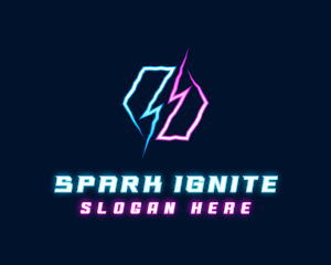 Lightning Energy Bolt logo design