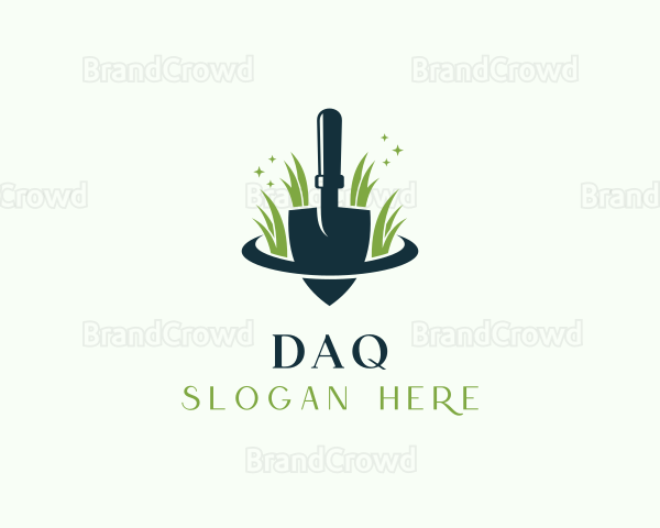 Shovel Grass Gardening Logo