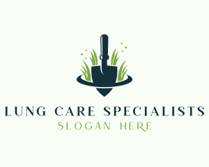 Shovel Grass Gardening logo design