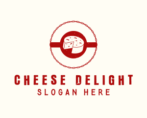 Dairy Cheese Wheel logo design