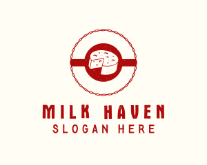 Dairy - Dairy Cheese Wheel logo design