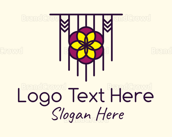 Floral Dreamcatcher Decoration Logo