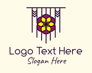 Aztec - Floral Dreamcatcher Decoration logo design