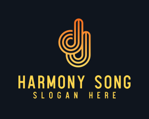 Hymn - Modern Tech Music logo design