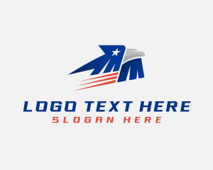 United States Map - United States Eagle logo design