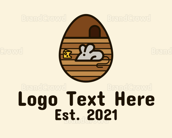 Brown Mouse Egg Logo