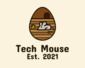 Mouse - Brown Mouse Egg logo design