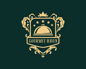 Cloche Gourmet Diner logo design