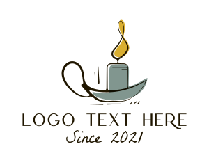 Lighting - Vintage Candle Holder logo design