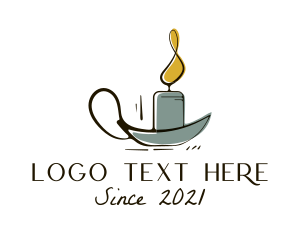 Souvenir - Vintage Candle Holder logo design