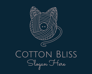 Cotton - Bear Crochet Yarn logo design