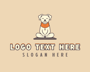 Yoga Pet Dog Logo