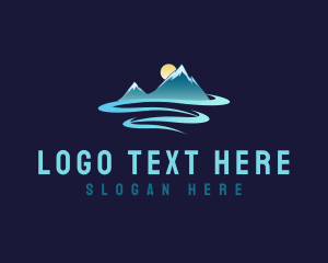Landscape - Highland Snow Peak logo design