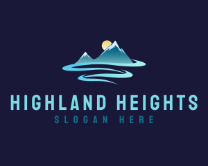 Highland - Highland Snow Peak logo design