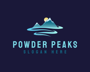 Snowboarding - Highland Snow Peak logo design