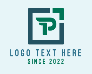 Font - Wing Company Letter P logo design