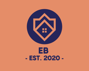 Apartment - Realtor House Emblem logo design
