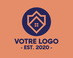 Realtor House Emblem logo design