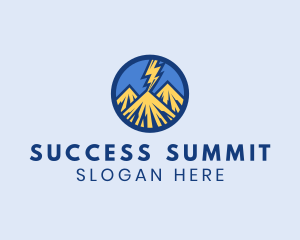 Mountain Lightning Summit logo design