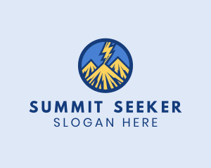 Mountain Lightning Summit logo design