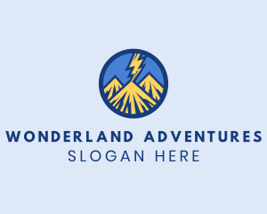 Mountain Lightning Summit logo design