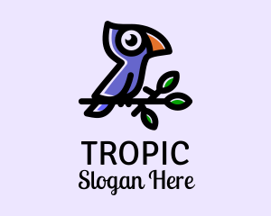 Wild Tropical Bird  logo design