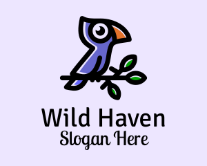 Wild Tropical Bird  logo design