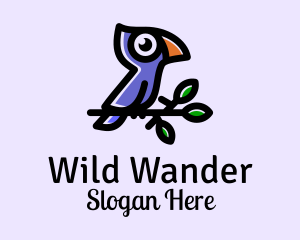 Wild Tropical Bird  logo design