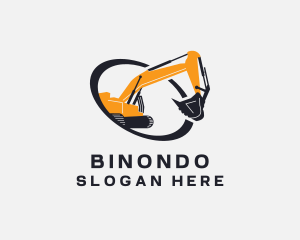 Excavator Construction Machine Logo