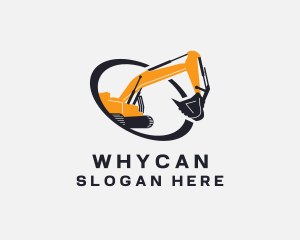 Excavator Construction Machine Logo