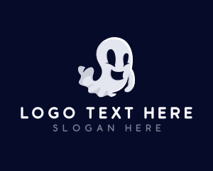 Haunt - Spooky Ghost Halloween logo design