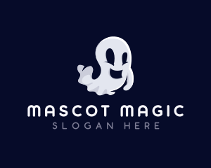 Spooky Ghost Halloween logo design