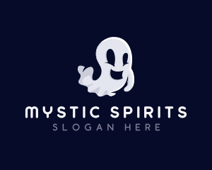 Paranormal - Spooky Ghost Halloween logo design