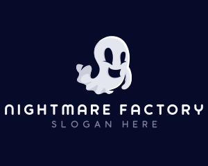 Spooky Ghost Halloween logo design