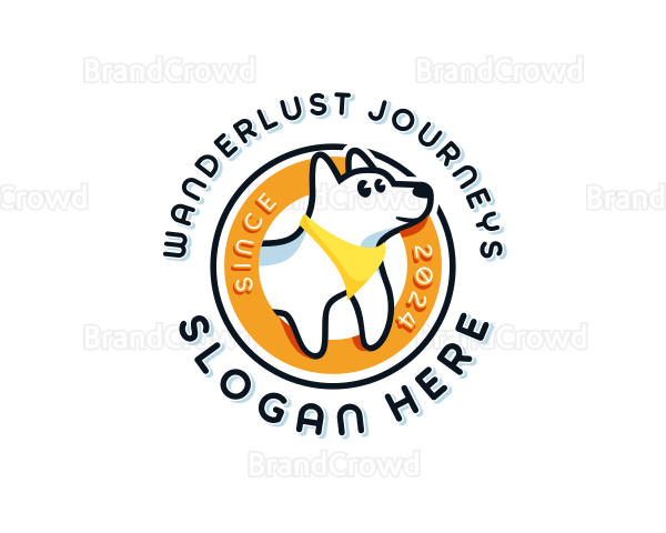 Cartoon Dog Puppy Logo