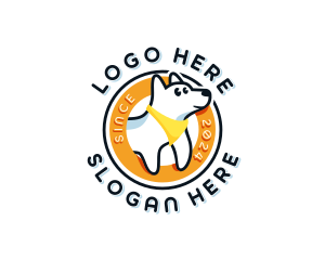 Cartoon Dog Puppy Logo