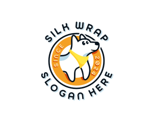 Scarf - Cartoon Dog Puppy logo design