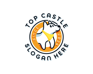 Cartoon Dog Puppy Logo