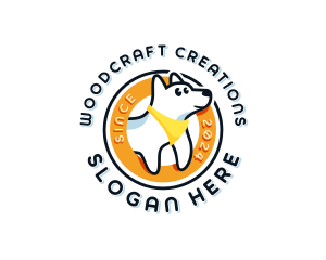 Cartoon Dog Puppy logo design